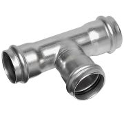 Тройник-пресс для нержавеющих труб Sanha NiroPress 316L ВПр, 108x88,9x108