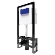 Инсталляция для унитаза BETTOSERB sava free standing, клавиша смыва белый глянец/хром глянец