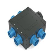 Коллектор воздухораспределительный мини, H-160 мм, 75*6 (серый)