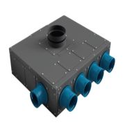 Коллектор воздухораспределительный однорядный, H-160 мм, 75*10 (серый)