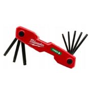 Набор Milwaukee из 8 складных Torx ключей T9-T40