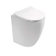 Унитаз AQUATEK ЕВРОПА подвесной, безободковый с сиденьем 490х360х320мм AQ1900-00