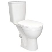 Унитаз-компакт Rosa Ресса для инв горизонт выпуск н/подвод с арм 2реж слив с сиденьем ПП белый